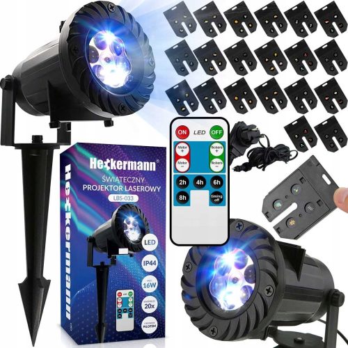 Weihnachtsprojektoren und Overheadprojektoren Heckermann 16 W IP67 Laserprojektor 10 m