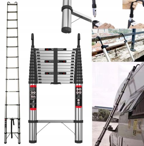 DayPlus Leiter 5 m Stahl 12 bis 150 kg