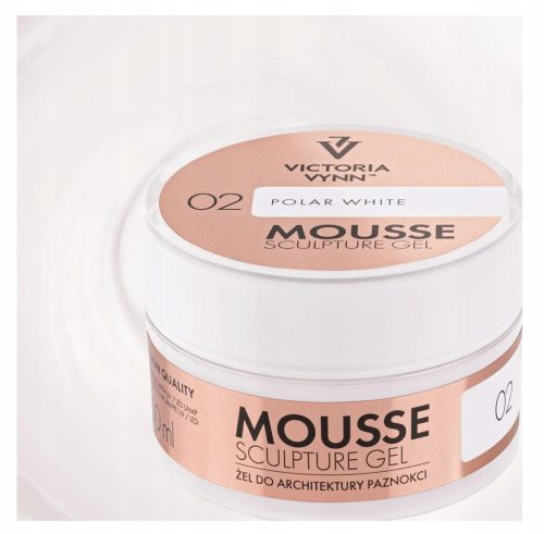  VICTORIA VYNN MOUSSE GEL AUFBAUGEL MIT THixotropie 02 POLAR WHITE 50 ml