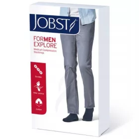    JOBST FORMEN EXPLORE Kompressionskniestrümpfe CCL2 marineblau, Größe 1 ZP