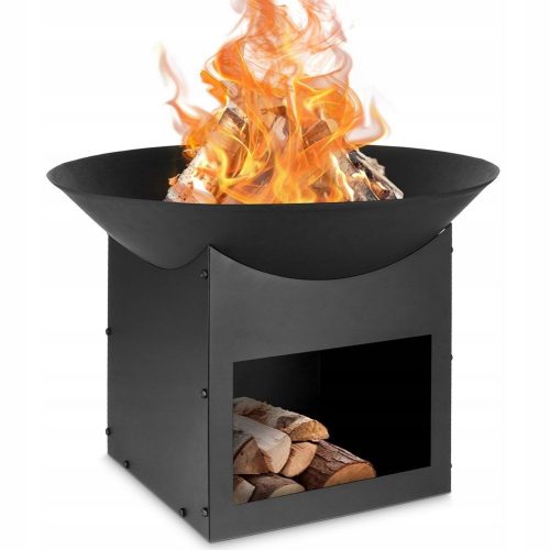  Gartenfeuerstelle Metall schwarz 56x41 cm