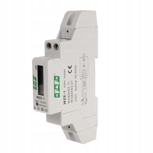 F&F-Zähler 230 V IP20 45 A