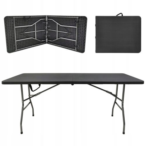 Gartentische und Stühle für die Terrasse Kontrasttisch, rechteckiges Metall, 180 x 70 x 74 cm