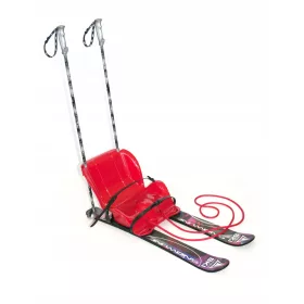  SKISCHUHE FÜR KINDER MIT STÖCKEN 80CM 2in1 SET