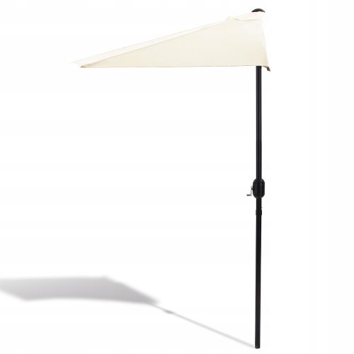 Sonnenschirm für Terrasse und Garten - Klassischer Kingsleeve-Regenschirm, Beige und Braun, 2,7 x 2,3 cm