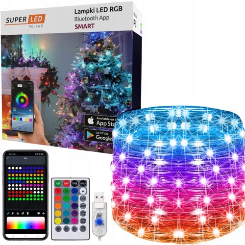 Lampki choinkowe SuperLED wewnątrz 20 m 101 - 200 lampek
