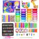  GROSSES SLIME-KIT ZUR HERSTELLUNG VON SCHLEIM FÜR KINDER, KUNSTSTOFFPASTE 120in1