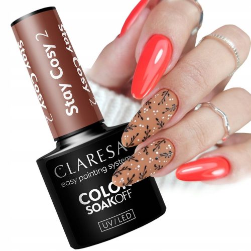  CLARESA CHESTNUT BROWN HYBRID POLISH STAY COSY 2