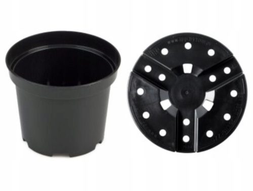  Blumentopf DonKwiat 24 cm x 24 x 15,5 cm Durchmesser 24 cm Kunststoff schwarz