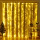  LICHTVORHANG 300 LED 3x3m Farbe WARM FERNBEDIENUNG