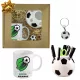  GESCHENKSET für einen FUSSBALLSPIELER, EINEN FUSSBALLFAN, eine Tasse, einen Schlüsselanhänger und eine Werkzeugkiste zum GEBURTSTAG