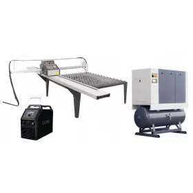   ZZ 1500x3000 PLASMABRENNER + LUFT1000 KOMPAKTKOMPRESSOR + PLASMAQUELLE