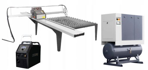 ZZ 1500x3000 PLASMABRENNER + LUFT1000 KOMPAKTKOMPRESSOR + PLASMAQUELLE