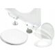 Stinnea Eurostandard-Toilettensitz, weißer Duroplast