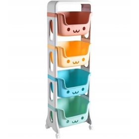  KUNSTSTOFFREGAL AUF RÄDERN, SCHRANK MIT REGALEN, GARDEROBE