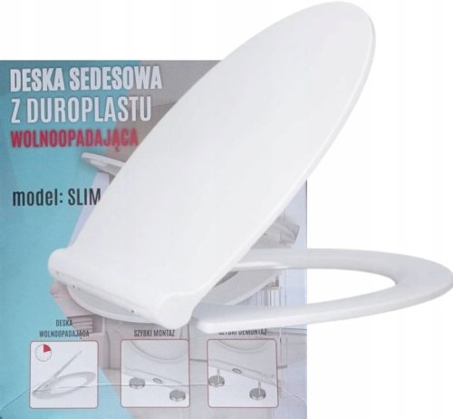 HYDROERA Toilettensitz, weißer Duroplast