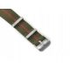  PREMIUM NATO ELASTISCHES UHRENARMBAND NATEL4920 OLIVE / ROT 22 mm