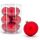 Weihnachtskugeln aus Glas 8cmx9 rot MAT