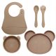  5× Gigi Kids Set, beiges Silikon