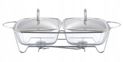GLAS-BACKFORM Rechteckige hitzebeständige Schüssel Ambition Helios 5 l