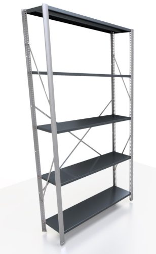Lagerregal aus Metall 200 x 95 x 30 cm