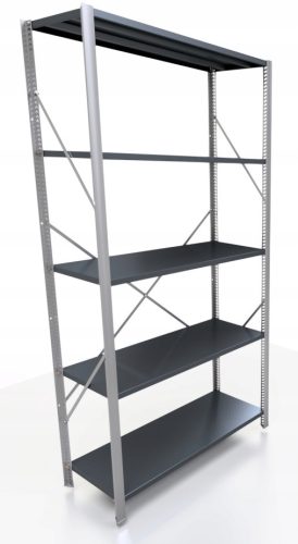 Lagerregal aus Metall 200 x 95 x 40 cm