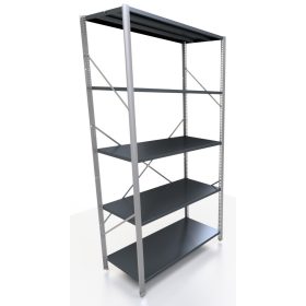 Lagerregal aus Metall 200 x 95 x 50 cm