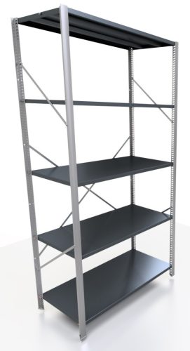 Lagerregal aus Metall 200 x 95 x 50 cm