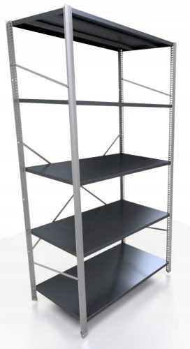Lagerregal aus Metall 200 x 95 x 60 cm