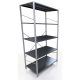 Lagerregal aus Metall 200 x 95 x 60 cm