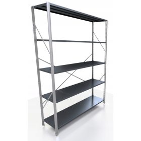 Lagerregal aus Metall 200 x 130 x 40 cm