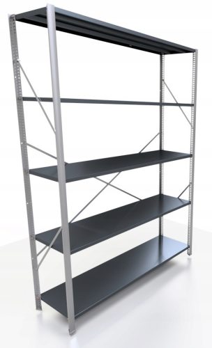 Lagerregal aus Metall 200 x 130 x 40 cm
