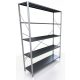Lagerregal aus Metall 200 x 130 x 40 cm