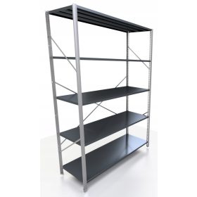 Lagerregal aus Metall 200 x 130 x 50 cm