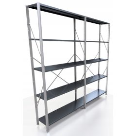 Lagerregal aus Metall 200 x 185 x 30 cm