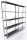 Lagerregal aus Metall 200 x 185 x 30 cm