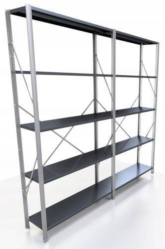 Lagerregal aus Metall 200 x 185 x 30 cm