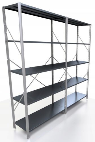 Lagerregal aus Metall 200 x 185 x 40 cm