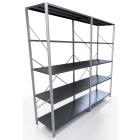 Lagerregal aus Metall 200 x 185 x 50 cm