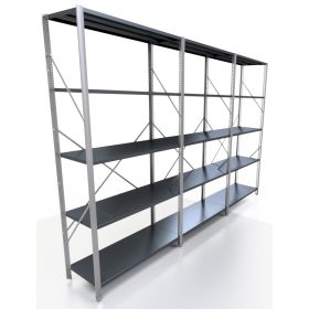 Lagerregal aus Metall 200 x 275 x 40 cm