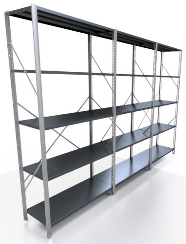 Lagerregal aus Metall 200 x 275 x 40 cm