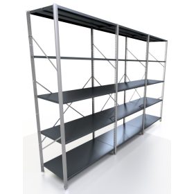 Lagerregal aus Metall 200 x 275 x 50 cm