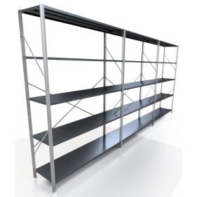 Lagerregal aus Metall 200 x 380 x 40 cm