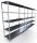 Lagerregal aus Metall 200 x 380 x 50 cm