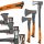 Spaltäxte, Zimmermannsäxte Bradas Axt 41 cm 0,6 kg + 2 weitere Produkte