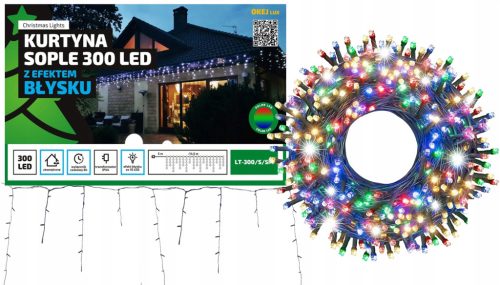  Lichtvorhang Okej Eiszapfen 201 - 300 Lichter