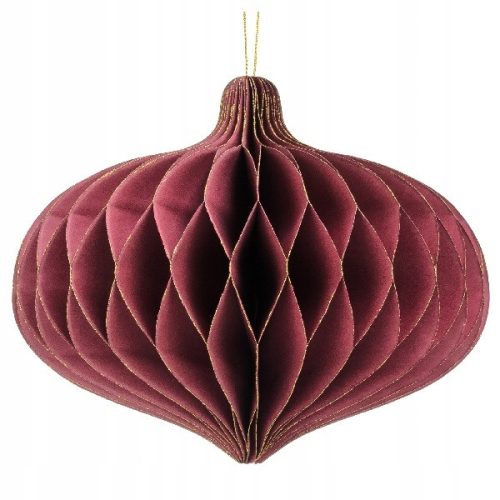  Wabenförmige Papierkugel – oval, 16 x 15 cm