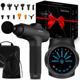    Massagepistole LEISTUNGSFÄHIGES Zeegma-Massagegerät mit 12 Köpfen