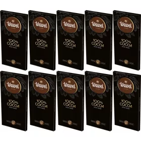   Wawel Premium Zartbitter Schokolade 100% Kakao, 80g - 10er Pack
