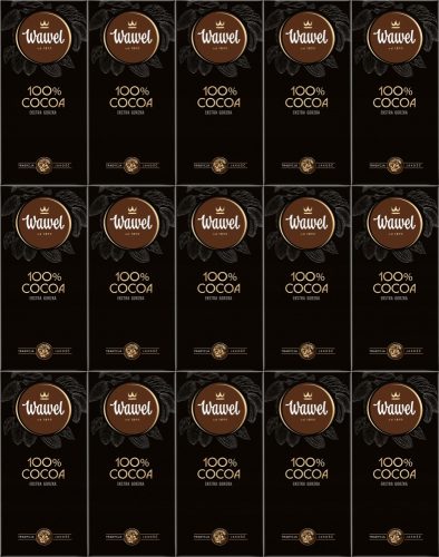 15x Wawel Premium Schokolade, 100% Kakao, Bitter, 80g